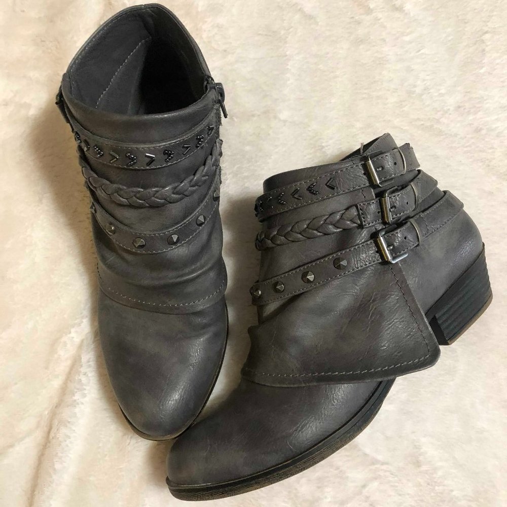 Gray Ankle Booties